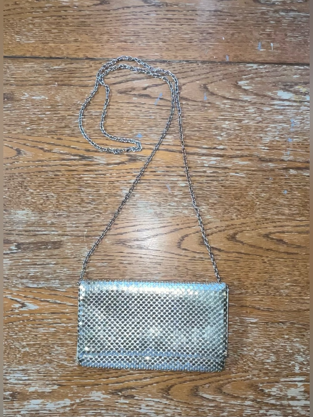Vintage 70s 80s Gunne Sax by Jessica McClintock Mesh Flap Evening Bag